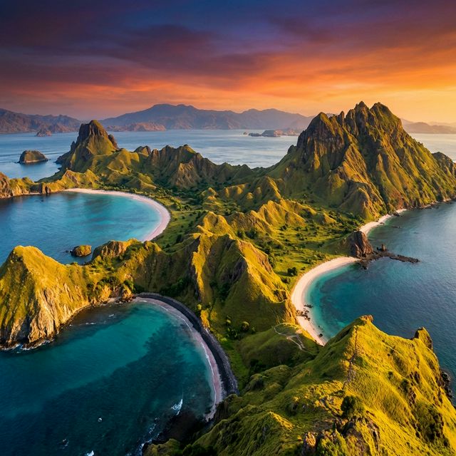 Padar Island at sunset, Komodo National Park